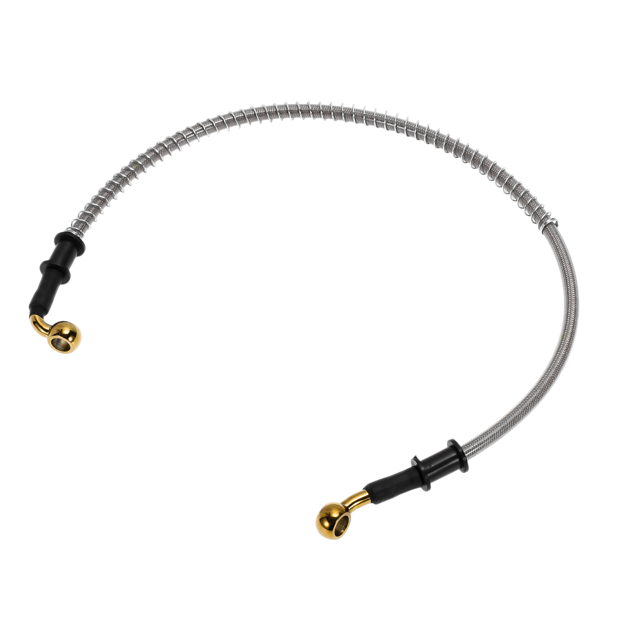 Braided Line - UXCELL 60cm オートバイブレーキクラッチオイルホースライン シルバートーン 1個