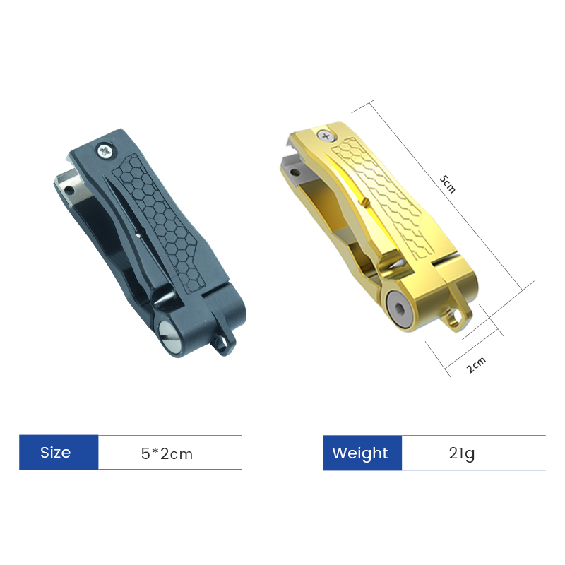 Fly Line - カスタムカラー対応 新型フライフィッシングラインクリッパーツール アルミ製釣り糸ニッパーカッター ステンレス鋼刃付き