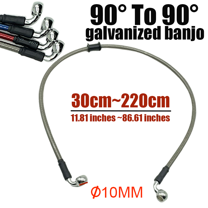 オートバイ用編組ケーブル,300〜2200mm,ステンレス鋼 - Braided Line のレビューと価格