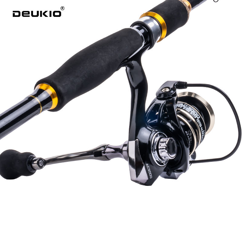 DEUKIO 釣り竿リールコンボ 1.8 2.1m カーボン - Fishing Line Spooler のレビューと価格
